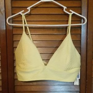 Light Yellow Wireless Bralette - Women Intimates & Sleepwear